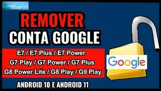 Remover Conta Google Moto E7 / E7 Plus / E7 Power / G7 Play / G7 Power /  G8 Power Lite / G9 Play !