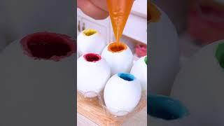 Satisfying Miniature Rainbow Chocolate Easter Egg Decorating #Yumupminiature