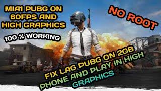 Mi a1 pubg gfx tool high graphics| mi a1 pubg 60fps| fix lag pubg mobile 2gb ram all Android devices