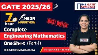 GATE 2025 Engineering Mathematics Revision (p-1) | GATE 2025 7-hour Marathon | Priyanka Sharma