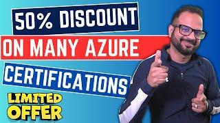 50% Discount Vouchers For Many Azure Certification Exams