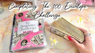 CASH ENVELOPE STUFFING YOUTUBE INCOME | COMPLETING THE 100 ENVELOPE CHALLENGE | #howtosavemoney