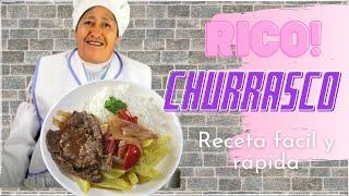 Como preparar CHURRASCO | ️Receta peruana fácil de preparar