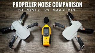 DJI Mini 2 vs Mavic Mini Propeller Noise Comparison Test