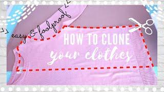 [DIY] How to Make Patterns from Your Clothes (easy and foolproof) Sewing Projects for Beginners