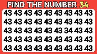 FIND THE ODD ONE OUT | NUMBER AND LETTER EDITION | FIND THE DIFFERENCE