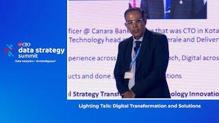 Digital Transformation and Solutions | Vishal Bhatia, CDO, Canara Bank | ETCIODSS