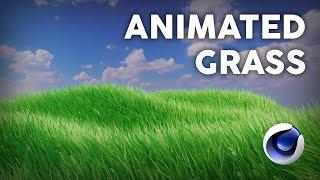 How to animate grass on Cinema4D