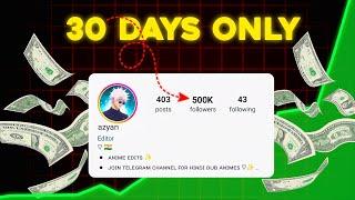 I Tried 30 Day Anime Reels challenge ( Daily 20K Followers ) NEW TRICK 2025