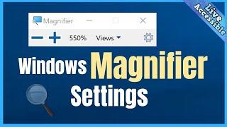 How to enable Windows Magnifier Settings in WIN 10