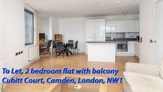 To Let 2 Bedroom Flat 69Sq.m - 745Sq.ft Balcony Cubitt Court London NW1  Video Of A Virtual Tour