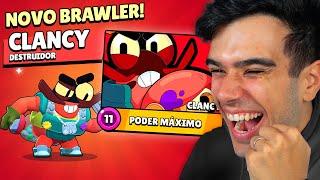 LIBEREI E MAXIMIZEI O NOVO BRAWLER CLANCY NO BRAWL STARS!!