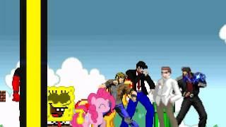 Team Spongebob vs Team Gamers MUGEN BATTLE.