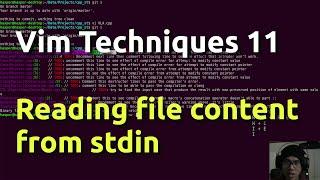 Vim Techniques 11 - Reading file content from stdin