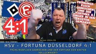 HSV - Düsseldorf 4:1 | FRÜHLINGSFLUCH gebrochen und der Fortuna 4 Dinger in den KASTEN GEMAIERT!