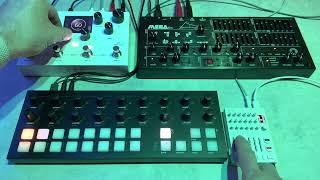 MEGAfm mkII and Torso T-1 with effects from Meris LVX and drums from TX-6