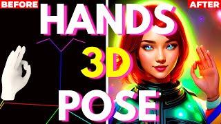 3D POSE & HANDS INSIDE Stable Diffusion! Posex & Depth Map!