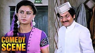 Poonam Dhillon - Asrani - Comedy Scene | Teri Meherbaniyan | Jackie Shroff, Amrish Puri | HD