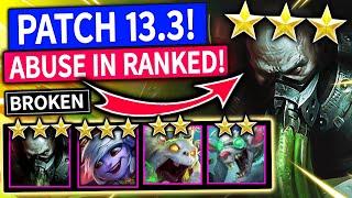 ABUSE THIS BROKEN URGOD 3 COMP in RANKED! - Set 13 Meta | TFT Patch 13.3 | Teamfight Tactics Guide