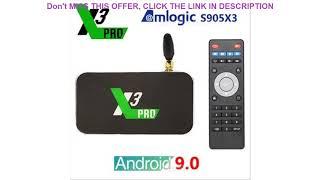 Best UGOOS X3 PRO X3 CUBE Amlogic S905X3 Android 9.0 TV Box 4GB DDR4 32GB Smart Set Top Box 2.4G 5G