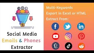 Social Media Emails & Phones Extractor Pro