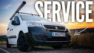 PEUGEOT PARTNER 1.6 HDI service  engine oil change and filters