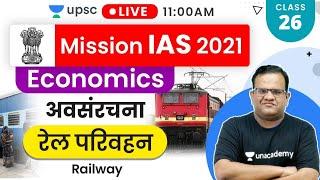 Mission IAS 2021 | Economics By Ashirwad Sir | Infrastructure Railways