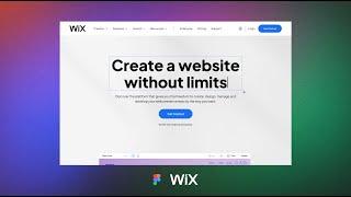 Prototype animation of Wix Landing page using Figma