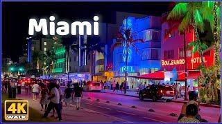 【4K】𝐖𝐀𝐋𝐊   M I A M I   USA   𝐇𝐃𝐑 VIDEO WALKING Travel channel !!