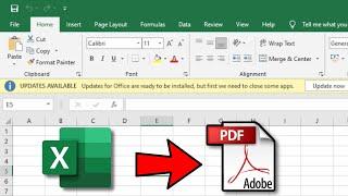 How to Convert Excel file into PDF in MS Excel | Save Excel file as PDF | Excel to PDF Convert