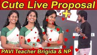 Aaha Kalyanam NP and PAVI Teacher Brigida Live Proposal |Black Sheep Adutha 6