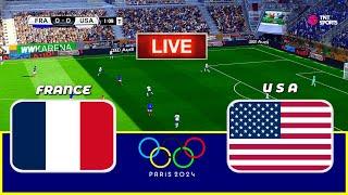 LIVE|| FRANCE vs USA | Paris Olympic 2024 || PES 21 Simulation