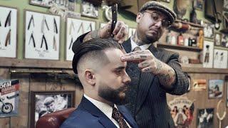  ASMR BARBER - How a barber can change your day - UNDERCUT & BEARD TRIM TUTORIAL - 3 years no trim