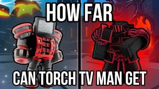 How Far Can Torch TV Man Get In Endless Mode?? (Toilet Tower Defense)