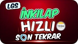 LGS İnkılap Hızlı Son Tekrar  İNKILAP SORULARINI FULL GARANTİLE