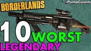 Top 10 Worst Legendary Guns and Weapons in Borderlands 1 #PumaCounts