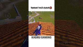 FASTEST 1V3 CLUTCH #BGMI#TRENDING#VIRAL #SHORTS #kadru #pubgmobile#bgmi#bgminewtrickforglacierm416