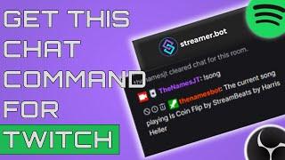 ( 2023 UPDATED ) How To Create !song Chat Command on Twitch - Spotify, Tuna, Streamer.bot