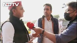 UP Elections 2022 | "BJP Development? Coconut Breaks A Road Open!" Akhilesh Yadav Sneers