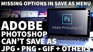 Photoshop Can't Save as JPG or PNG - How to Fix Photoshop Can't Save As JPG and Other Formats V 22.4