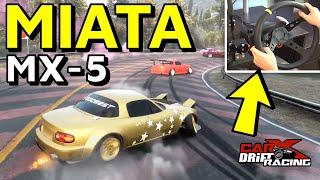 Mazda Miata MX-5 Ultimate Drift Setup (Panther M5 90-S) - CarX Drift Racing Online [G29]