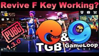 PUBG Mobile Revive F Key Working or Not Working in TGB and Gameloop - Lets Find out