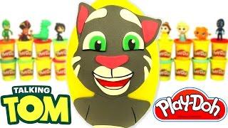 Huevo Sorpresa Gigante de Talking Tom en Español de Plastilina Play Doh