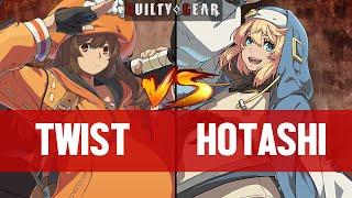 【GGST】TWIST(MAY) vs HOTASHI(BRIDGET) ▰ Guilty Gear Strive | High Level Gameplay