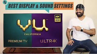 Best Display & Sound Settings VU 4K Premium & VU 4K Ultra TV by TECH SINGH