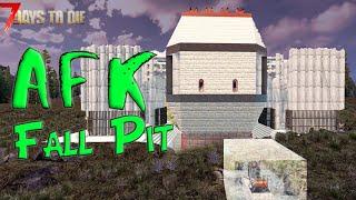 The AFK Zombie Fall Pit Horde Base - NO Exploitive Pathing Blocks! | 7 Days to Die A20