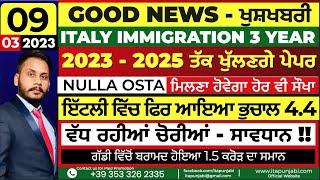 Italian News in Punjabi today latest update by Kulvir Singh youtube channel ITAPUNJABI 09/03/2023