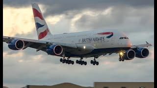 London Heathrow Airport Plane Spotting 2022 - Runway 27R Arrivals