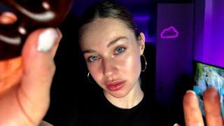 ASMR Slow & Gentle Face Tracing, Hair Play & Scalp Massage  For DEEP Sleep 