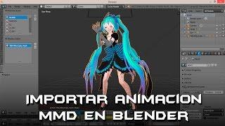 Importar modelos y animaciones MMD en Blender